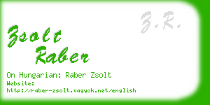 zsolt raber business card